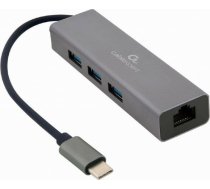 Gembird I/O ADAPTER USB-C TO LAN RJ45/USB HUB A-CMU3-LAN-01 GEMBIRD