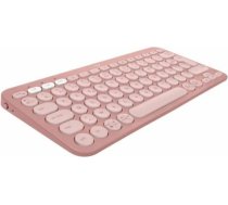 Logitech Bluetooth Tastatūra ar Planšetes Balstu Logitech K380 Francūzis Rozā AZERTY ART#502885