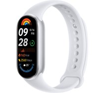 Xiaomi Smart Band 9 Srebrny | Inteligentna opaska sportowa | Bluetooth 5.4, 233mAh, 1.62", 5 ATM, akcelerometr, sensor PPG, żyroskop SMART BAND 9 GLACIER SILVER