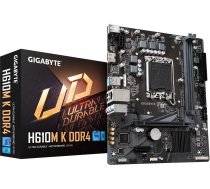 Gigabyte H610M K DDR4 Motherboard - Supports Intel Core 14th Gen CPUs, up to 3200MHz DDR4, 1xPCIe 3.0 M.2, GbE LAN, USB 3.2 Gen 1