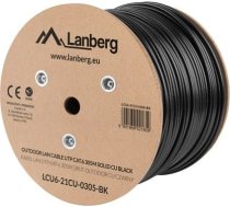 Lanberg LCU6-21CU-0305-BK networking cable Black 305 m Cat6 U/UTP (UTP)