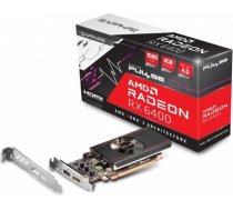 Sapphire Technology Graphics card Radeon RX 6400 PULSE GAMING 4GB GDDR6 64bit DP/HDMI 11315-01-20G