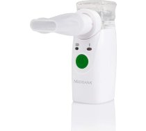 Medisana | High efficiency through innovative micro-membrane nebulisation (mesh technology) with ultrafine droplets. Automatically switches off when the tank is empty. Particularly effective through high respirable proportion. | Ultrasonic Inhalator, Mini