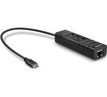 Lindy I/O HUB USB3.1 & LAN ADAPTER/43249 LINDY