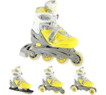 Nils Extreme Skrituļslidas / Slidas NH18331  SET 4in1 LIME SIZE M (35-38) NILS EXTREME ABI_5907695596458