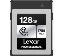 Lexar memory card CFexpress Type B 128GB Professional Silver LCXEXSL128G-RNENG