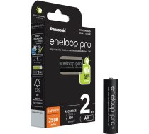 Panasonic Batteries Panasonic eneloop rechargeable battery Pro AA 2500 2BP BK-3HCDE/2BE