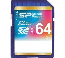 Silicon Power atmiņas karte SDXC 64GB Elite SP064GBSDXAU1V10