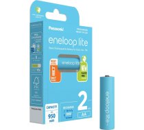 Panasonic Batteries Panasonic eneloop rechargeable battery Lite AA 950 2BP BK-3LCCE/2BE