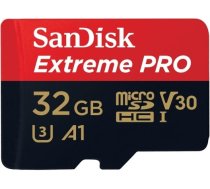 Sandisk atmiņas karte microSDHC 32GB Extreme Pro V30 A1 SDSQXCG-032G-GN6MA