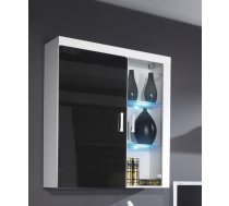 Cama Meble Cama hanging display cabinet SAMBA white/black gloss SAMBA 4 BI/CZ