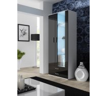 Cama Meble Cama display cabinet SOHO S6 2D2S white/black gloss SOHOWITS6 BI/CZ