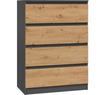 Top E Shop Topeshop M4 ANTRACYT/ARTISAN chest of drawers M4 ANTR/ART