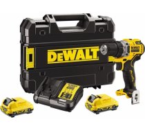 Dewalt DCD701D2-QW Cordless Drill 2x 12V 2Ah XR TSTAK Black, Yellow