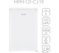 MPM Free-standing refrigerator MPM-131-CJ-19 127 l, white
