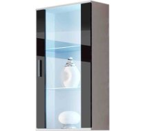 Cama Meble Cama hanging display cabinet SOHO white/black gloss SOHOWITS2 BI/CZ