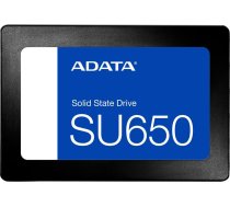 Adata | Ultimate SU650 | 512 GB | SSD form factor 2.5" | SSD interface SATA 6Gb/s | Read speed 520 MB/s | Write speed 450 MB/s ASU650SS-512GT-R