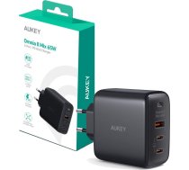 Aukey AUEKY Omnia II Mix PA-B6T Wall charger 1x USB 2x USB-C Power Delivery 3.0 65W Black