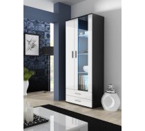 Cama Meble Cama display cabinet SOHO S6 2D2S black/white gloss SOHOWITS6 CZ/BI