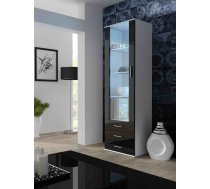 Cama Meble Cama display cabinet SOHO S1 white/black gloss SOHOWITS1 BI/CZ