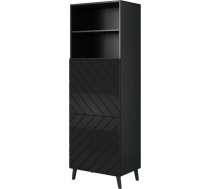 Cama Meble Cabinet ABETO 60x40x176.5 cm gloss black/black ABETO WIT CZ