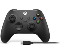Microsoft Xbox Wireless Controller + USB-C Cable Black Gamepad Analogue / Digital PC, Xbox One, Xbox One S, Xbox One X, Xbox Series S, Xbox Series X 1V8-00002