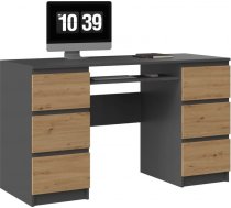Top E Shop KUBA desk 130x51x76 cm anthracite/artisan KUBA ANTR/ART