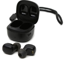 Platinet wireless earbuds PM1001B TWS, black (45923)