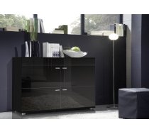 Cama Meble Cama sideboard LOGO II NIGHT 120/42/78 black/black gloss KLOGOII CZ/CZ