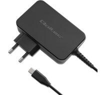 Qoltec 52387 GaN POWER PRO charger | 1xUSB-C | 90W | 5-20V | 3-4.5A | Black