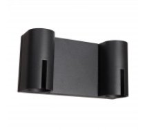 Āra sienas lampa Italux Rovigo kolekcija melna 16W 3000K 603-2/BK-9