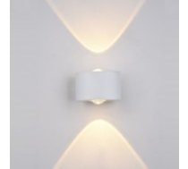 Āra sienas lampa Italux Gilberto kolekcija balta 8,6x5,8cm 2W 3000K IP54 PL-260W