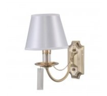 Sienas lampa Italux Solana kolekcija brozas krāsā ar baltu abažūru 1xE14 WL-28366-1