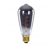 6W Italux LED dekoratīvā E27 spuldze Spiral Smoke 2200K 150lm 6,4x14,1cm dimmējama 757-ST64-3DM-SR-SM