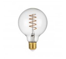 6W Italux LED dekoratīvā E27 spuldze Spiral Clear 2200K 210lm 9,5x14,1cm dimmējama 454-G95-DIM-SR-CL