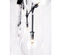 Griestu lampa Maxlight Lollipop kolekcija melnā krāsā ar stikla kupoliem 7xG9 P0396