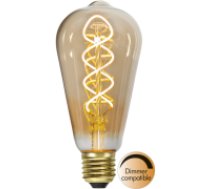 LED SPULDZE ST64 E27 2100K 160LM 3,2W 6,4X14CM Decoled Spiral Amber 354-43-3