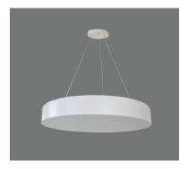 60W LED GAISMEKLIS, BALTS, APAĻŠ MORA, AVĀRIJAS BLOKS 3000-6500K 5811LM Ø600mm