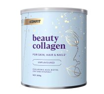 ICONFIT Beauty Collagen kolagēns ar Hialuronskābi, E vitamīnu, biotīnu (300g) ādai, matiem, nagiem-Bez garšas