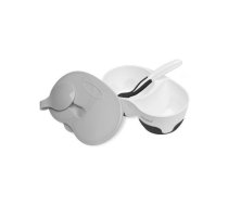 AKUKU Bļoda ar karotīti, A0428 white/black