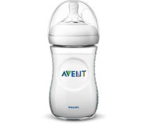 Philips Avent Natural zīdaiņu pudelīte 260 ml, lēnas plūsmas knupītis, 1m+ (SCF033/17)