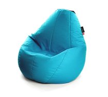 Qubo Comfort 90 Wave blue Pop Augstas kvalitātes krēsls Bean Bag