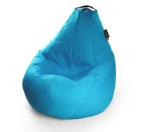 Qubo Comfort 120 Wave Blue Pop Augstas kvalitātes krēsls Bean Bag