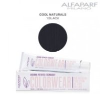 AlfaParf Color Wear matu krāsa Cool Naturals 1 Black 60ml