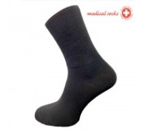 Medicīniskās zeķes RV8 melnas 35-38 izmērs bambusa bez gumijas