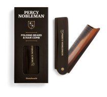 Percy Nobleman Folding Beard & Hair Comb Saliekamā bārdas un ūsu ķemme, 1gab
