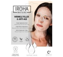 Sejas un kakla maska Iroha Tissue Face & Neck Mask Triple HA, ar hialuronskābi, 23 ml