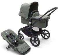 Bugaboo Fox 5 Forest Green Bērnu Ratiņi 2in1 Melns rāmis