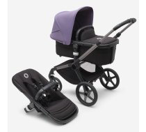 Bugaboo Fox 5 Midnight black Bērnu Ratiņi 2in1 Grafīta rāmis + Jumts Astro Purple