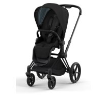 Cybex e-Priam Onyx Black Eco/ Conscious Matt black frame Pastaigu Ratiņi